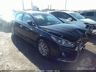 Hyundai Sonata Se 2019 Black 2.4L vin: 5NPE24AF2KH811945
