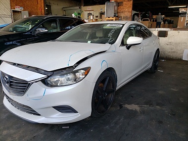 Mazda 6 Touring 2015 White 2.5L 4 vin: JM1GJ1T53F1185589