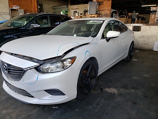Mazda 6 Touring 2015 White 2.5L 4 vin: JM1GJ1T53F1185589