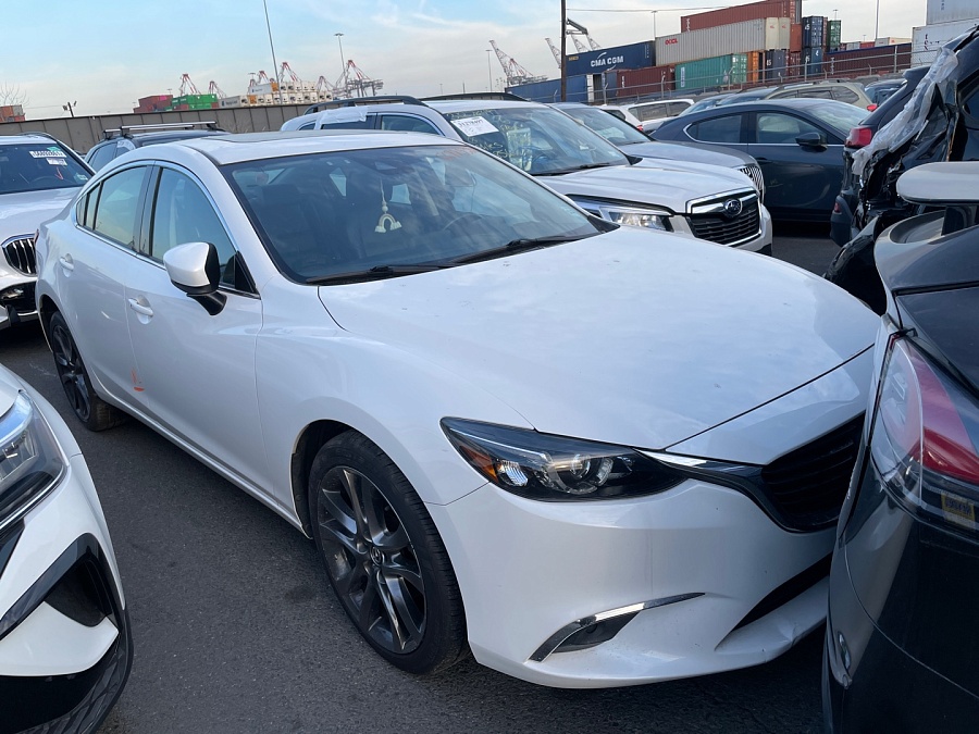 Mazda 6 Grand Touring 2017 White 2.5L 4 vin: JM1GL1W55H1104438