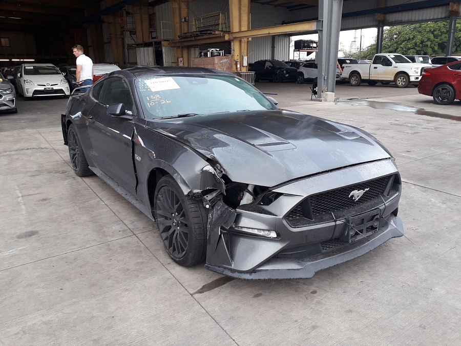 Ford Mustang Gt 2018 Gray 5.0L vin: 1FA6P8CF0J5105457