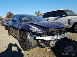 Tesla Model 3 2018 Blue vin: 5YJ3E1EB2JF064350