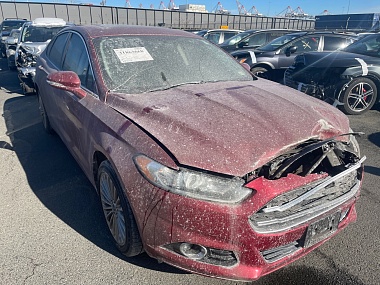 Ford Fusion Titanium 2016 Red 2.0L vin: 3FA6P0K92GR235517