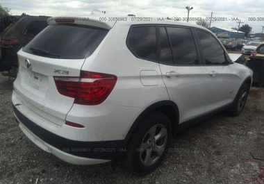 Bmw X3 28I 2011 White 3.0-LITER vin: 5UXWX5C51BL703326