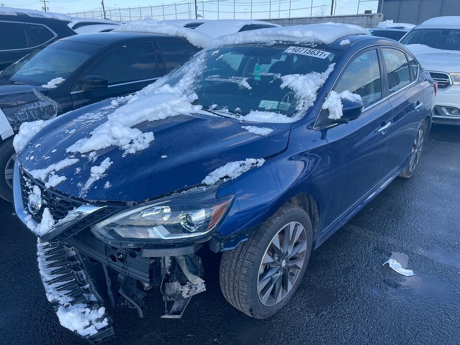 Nissan Sentra S 2019 Blue 1.8L 4 vin: 3N1AB7AP2KY359865