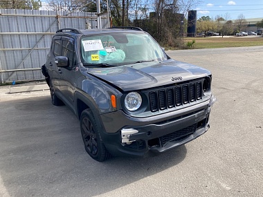 Jeep Renegade Justice 2016 Gray 2.4L vin: ZACCJBBT1GPD08053