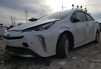 Toyota Prius 2019 White 1.8L 4 vin: JTDL9RFU6K3006968