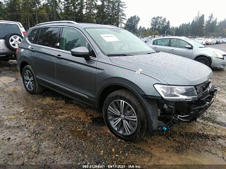 Volkswagen Tiguan Se/Sel/Sel R-Line 2019 Gray 2.0L vin: 3VV2B7AX7KM027995
