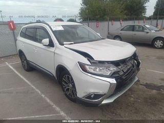 Mitsubishi Outlander Sel 2016 White 2.4L vin: JA4AZ3A34GZ029232