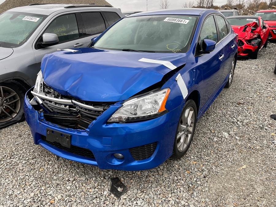 Nissan Sentra S 2015 Blue 1.8L 4 vin: 3N1AB7AP0FY225426