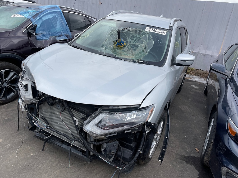 Nissan Rogue S 2019 Silver 2.5L 4 vin: KNMAT2MT2KP556980