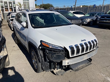 Jeep Cherokee Limited 2014 White 2.4L 4 vin: 1C4PJMDBXEW129107
