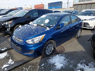 Hyundai Accent Se 2016 Blue 1.6L vin: KMHCT4AE1GU099898
