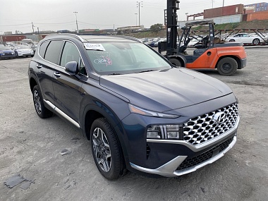Hyundai Santa Fe Hybrid Sel Premium 2021 Gray 1.6L vin: KM8S3DA10MU012092