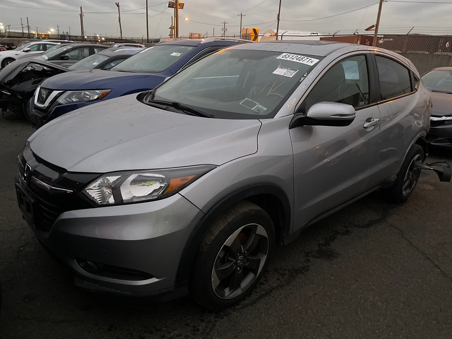 Honda Hr-V Ex 2018 Gray 1.8L 4 vin: 3CZRU6H58JM719617