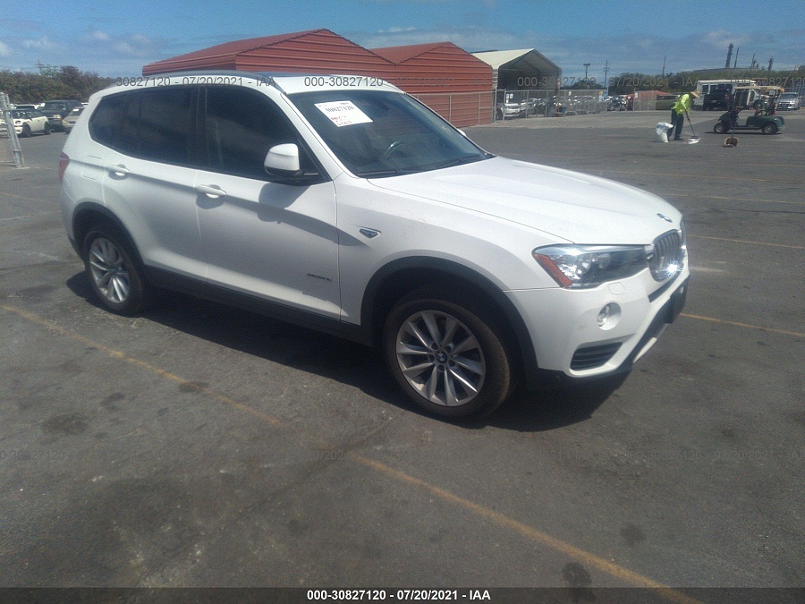 2017 BMW X3 VIN 5UXWX9C50H0D92427