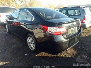 Subaru Legacy 2.5I Premium 2015 Black 2.5L vin: 4S3BNBF62F3049273