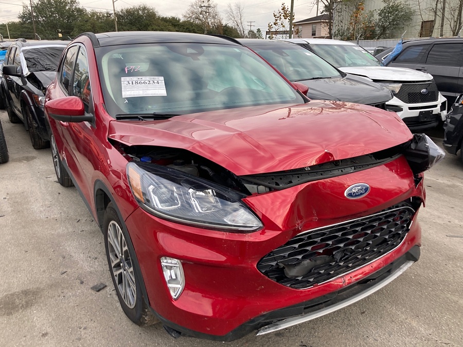 Ford Escape Sel 2020 Red 1.5L vin: 1FMCU0H6XLUA66705