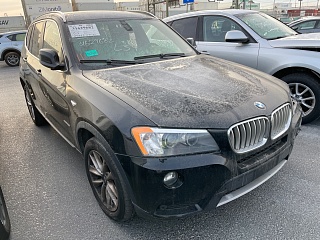 Bmw X3 28I 2012 Black 3.0-LITER vin: 5UXWX5C53CL718041