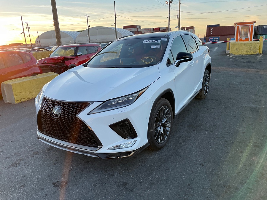 Lexus Rx 350 F-Sport 2021 White 3.5L 6 vin: 2T2YZMDA6MC304363