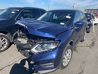 Nissan Rogue S 2018 Blue 2.5L 4 vin: KNMAT2MV1JP539023