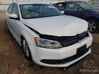 Volkswagen Jetta Se 2014 White 1.8L 4 vin: 3VWD07AJ9EM282061