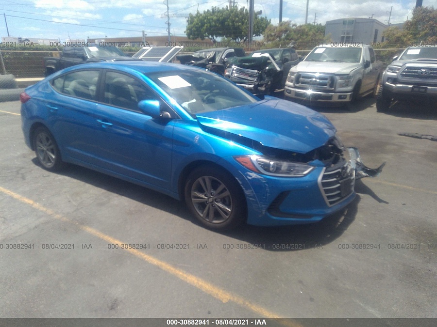  2017 HYUNDAI ELANTRA vin 5NPD84LF9HH181793