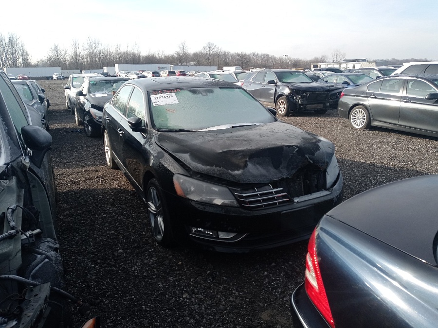 Volkswagen Passat Tdi Sel Premium 2013 Black 2.0L vin: 1VWCN7A3XDC110636