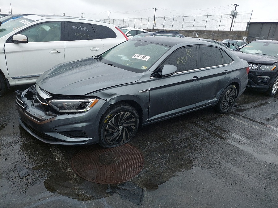 Volkswagen Jetta Sel Premium 2019 Gray 1.4L 4 vin: 3VWG57BU8KM230861