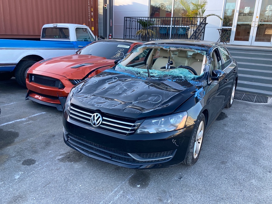 Volkswagen Passat Se 2013 Black 2.5L 5 vin: 1VWBH7A36DC002338