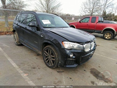 Bmw X3 Xdrive28D 2015 Blue 2.0L vin: 5UXWY3C56F0F83714