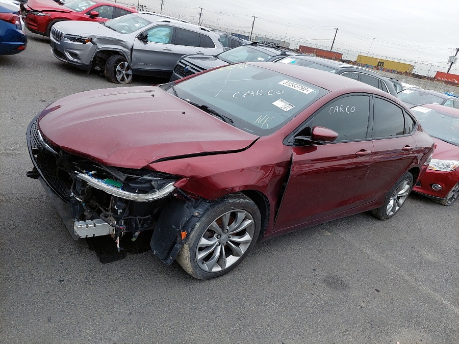 Chrysler 200 S 2015 Burgundy 2.4L 4 vin: 1C3CCCBB4FN749288