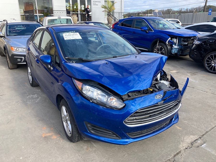 Ford Fiesta Se 2019 Blue 1.6L vin: 3FADP4BJ3KM103977