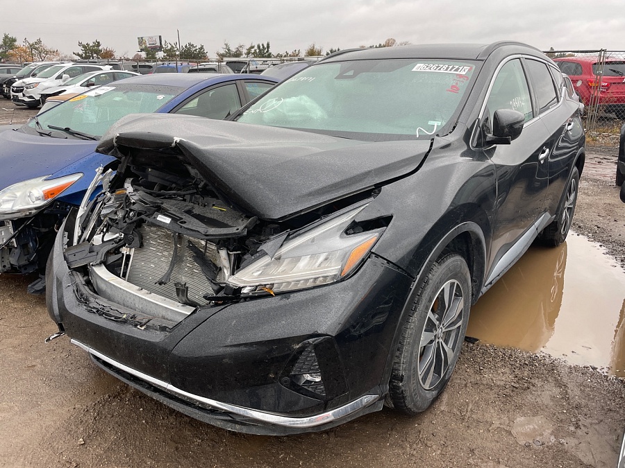 Nissan Murano Sv 2021 Black 3.5L 6 vin: 5N1AZ2BJ4MC101683