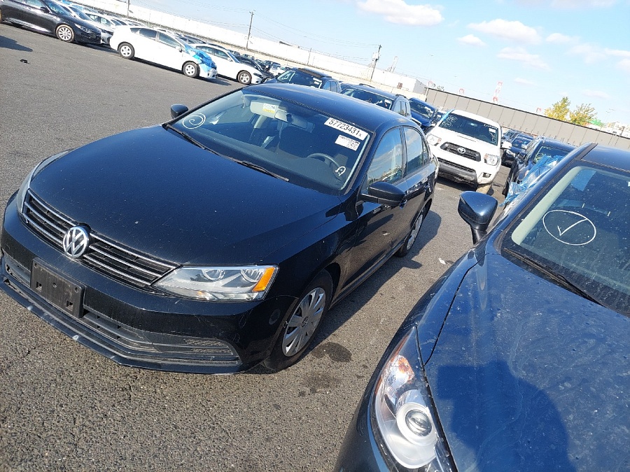 Volkswagen Jetta Base 2015 Black 2 L 4 vin: 3VW2K7AJXFM333764