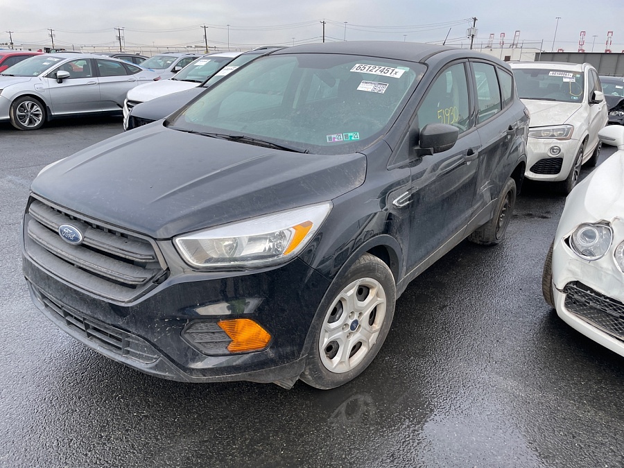Ford Escape S 2017 Black 2.5L 4 vin: 1FMCU0F76HUC89553