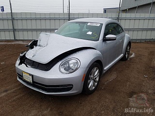 Volkswagen Beetle 2014 Silver 2.0L 4 vin: 3VWJL7AT8EM614406