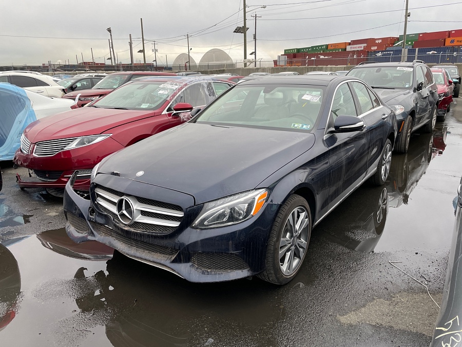 Mercedes-Benz C 300 4Matic 2015 Blue 2.0L 4 vin: 55SWF4KB7FU088424