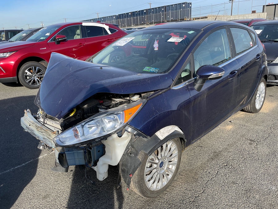 Ford Fiesta Titanium 2016 Blue 1.6L vin: 3FADP4FJ4GM182996