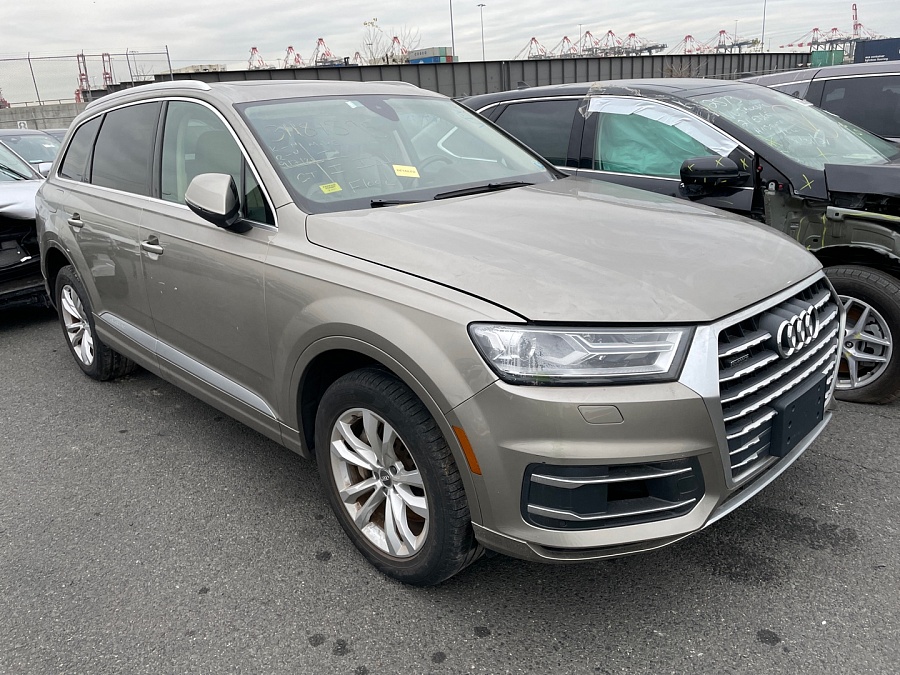 Audi Q7 Premium Plus 2017 Beige 3.0L vin: WA1LAAF72HD027557