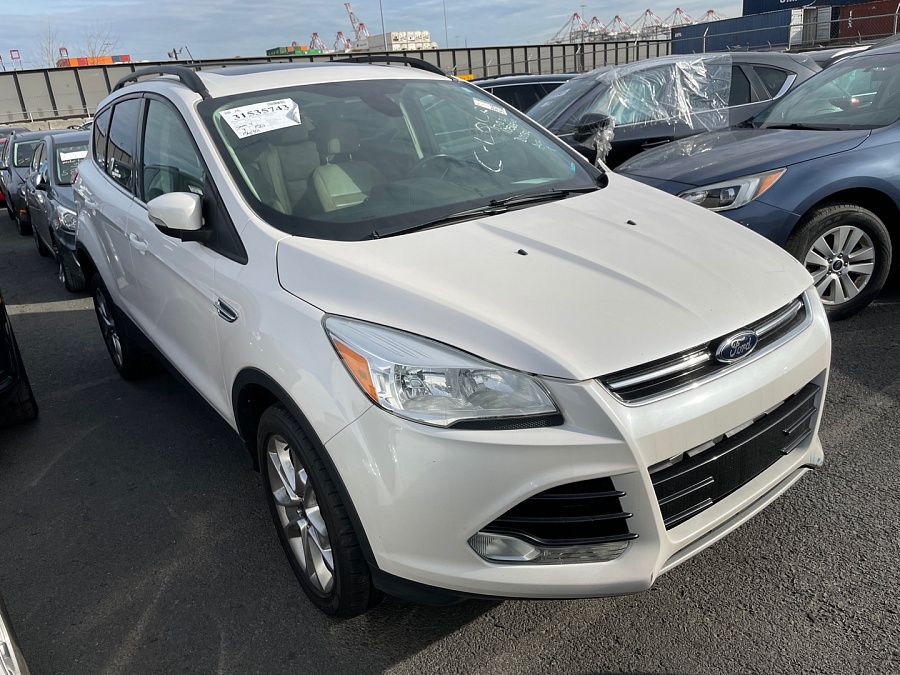 Ford Escape Sel 2013 White 1.6L vin: 1FMCU0HX6DUB07521