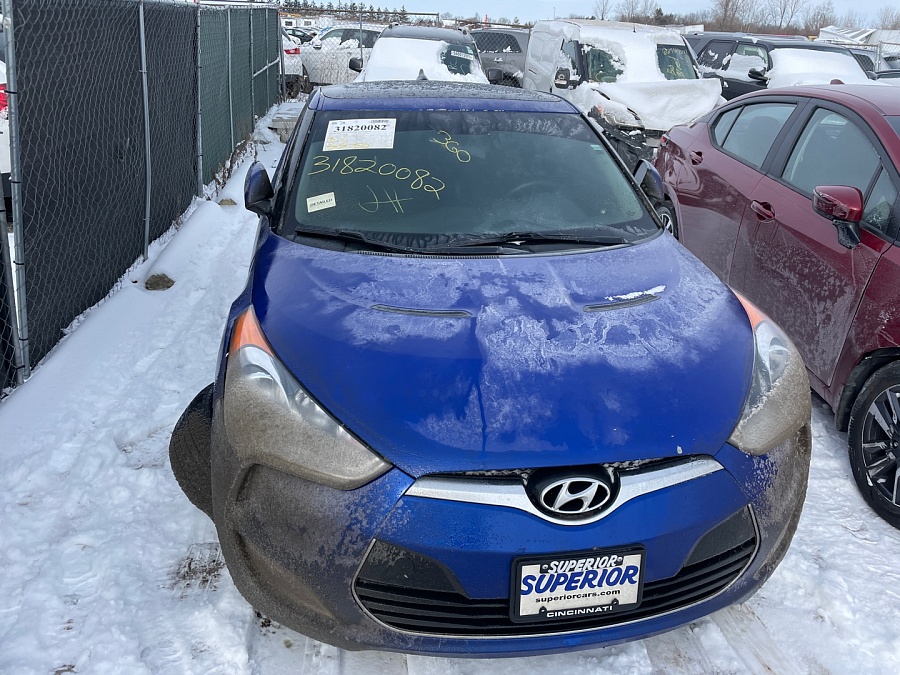 Hyundai Veloster W/Black Int 2013 Blue 1.6L vin: KMHTC6ADXDU094777