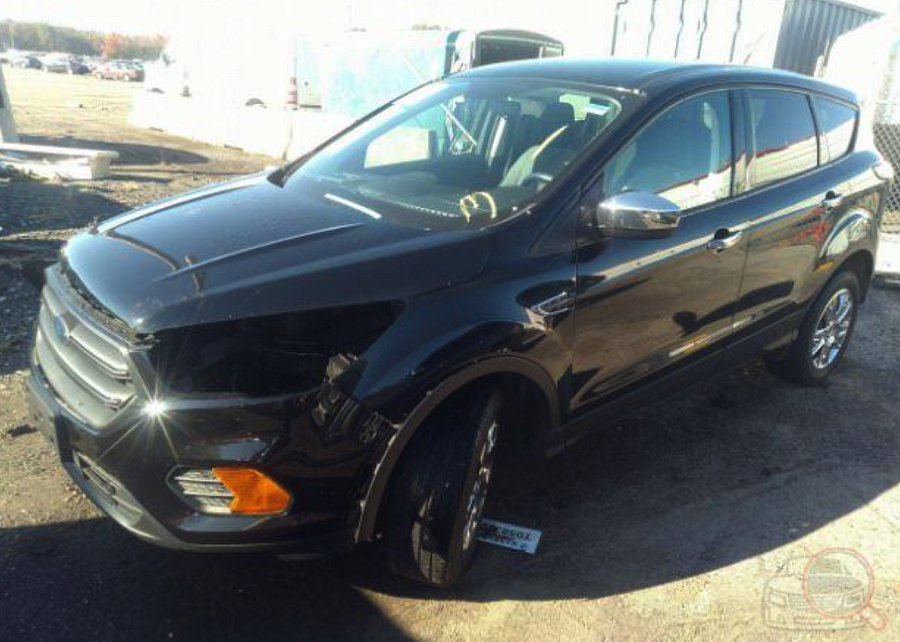 Ford Escape S 2018 Black 2.5L vin: 1FMCU0F75JUD15470