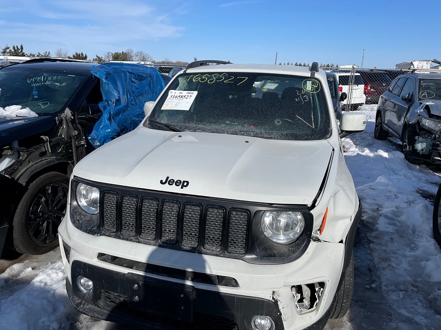 Jeep Renegade Altitude 2019 White 2.4L vin: ZACNJABB1KPK14884