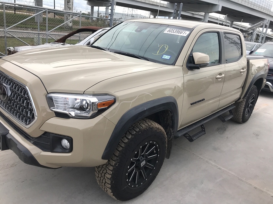 Toyota Tacoma Double Cab 2019 Cream 3.5L 6 vin: 3TMCZ5AN1KM267657