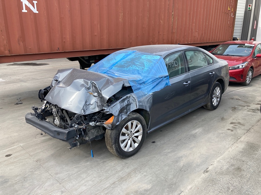 Volkswagen Passat S 2014 Gray 1.8L 4 vin: 1VWAS7A36EC077524