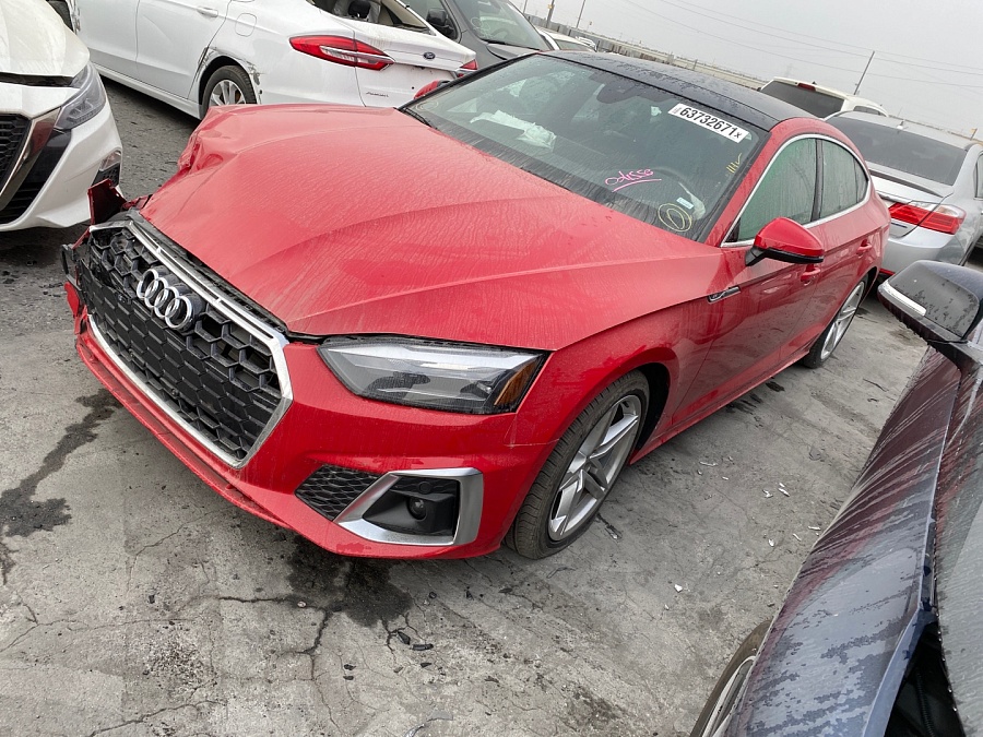 Audi A5 Premium 2021 Red 2.0L 4 vin: WAUDACF50MA012570