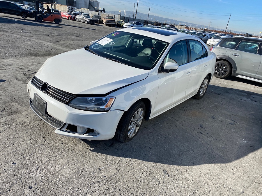 Volkswagen Jetta Sedan Se W/Convenience/Sunroof 2013 White 2.5L vin: 3VWDP7AJ4DM307524