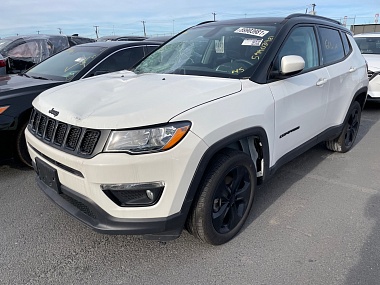 Jeep Compass Latitude 2021 White 2.4L 4 vin: 3C4NJDBBXMT518943