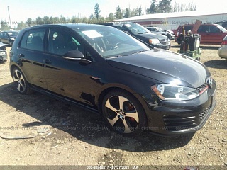 Volkswagen Golf Gti Se 2015 Black 2.0L vin: 3VW5T7AU9FM016899